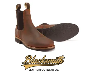 Blacksmith Nashville Chelsea Waxed Tan Dealer Boots ME-M001