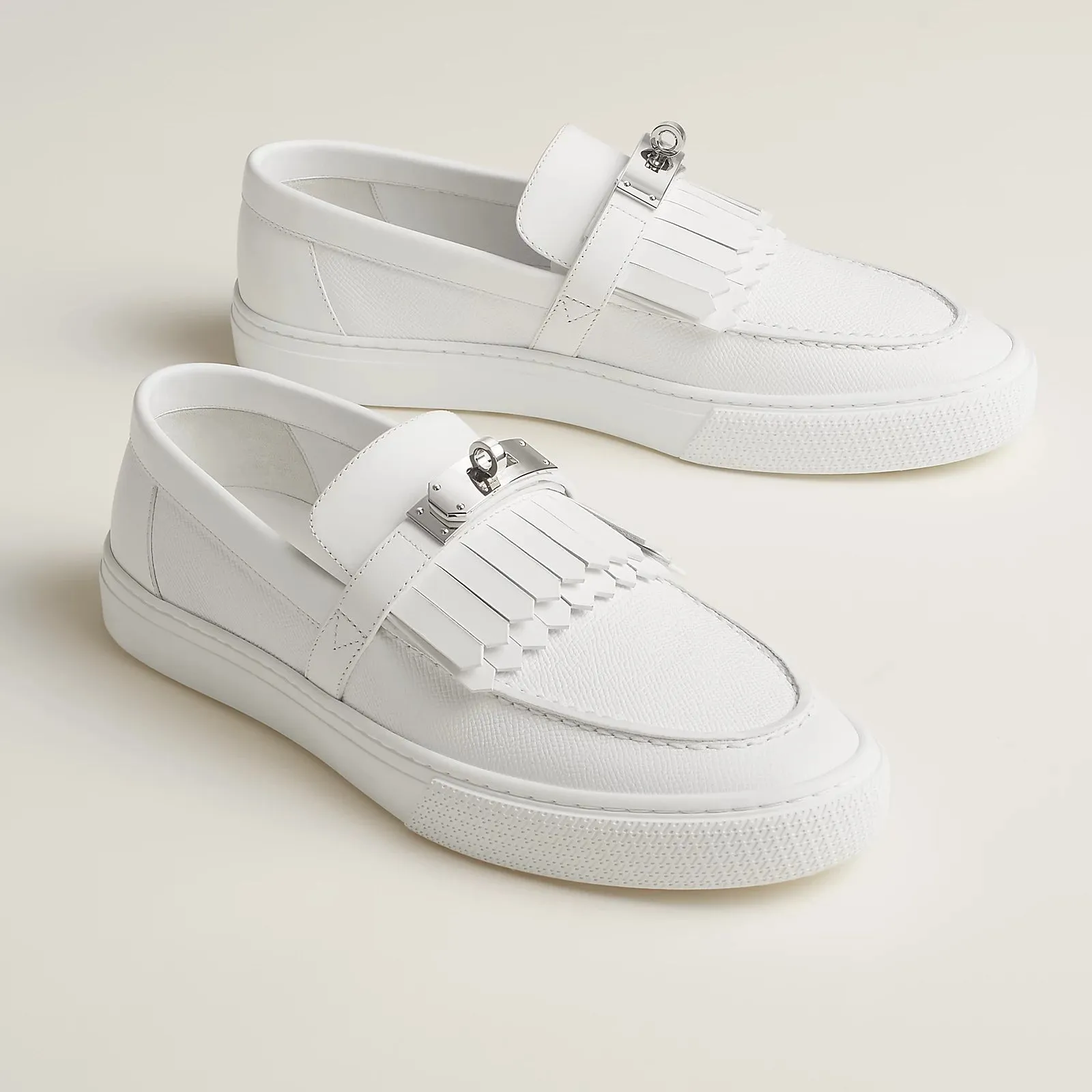 Blanc Fringe Game slip-on sneaker