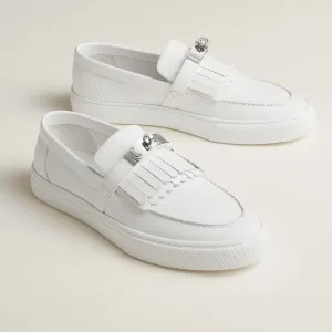 Blanc Fringe Game slip-on sneaker
