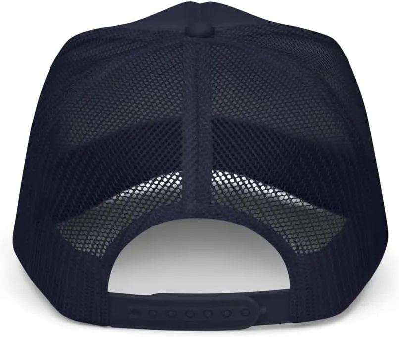 Blue Kimchi Retro Foam Trucker Hat Kimchi in Korean Food Blue Hangul Mesh Snapback Vintage Style Baseball Cap
