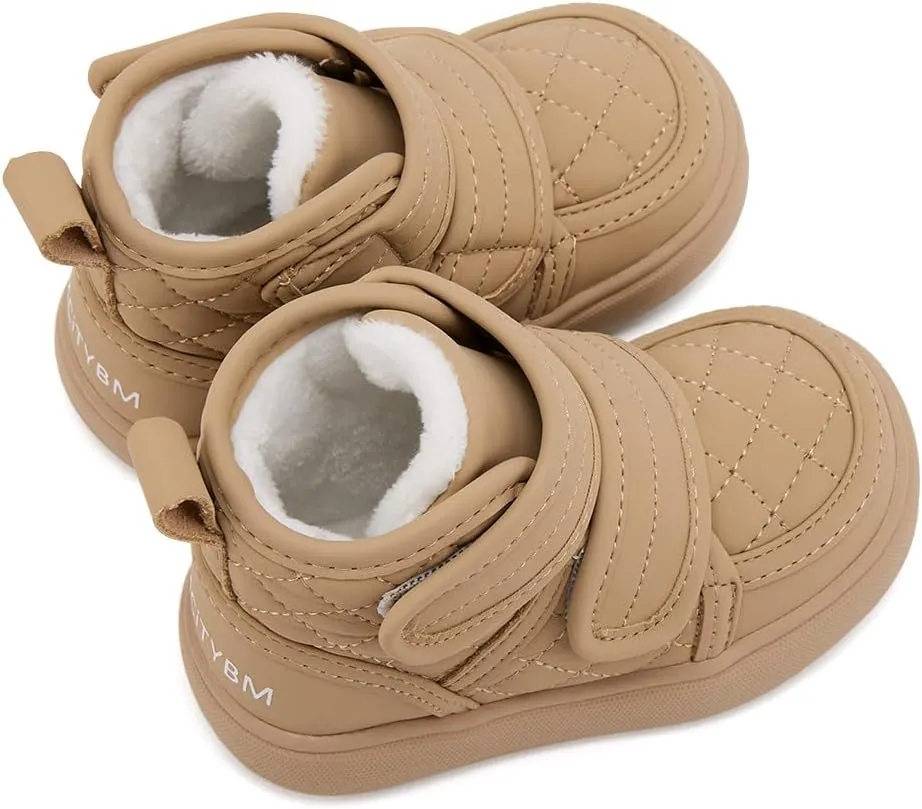 BMCiTYBM Baby Snow Boots Boys Girls Winter Infant Shoes Anti-Slip 6 9 12 18 24 Months Faux Fur