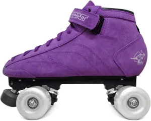 Bont Skates - Prostar Purple Suede Professional Roller Skates with Glow Light Up Led Wheels - Indoor and Outdoor - Roller Skates for Women - Girls - Ladies rollerskates