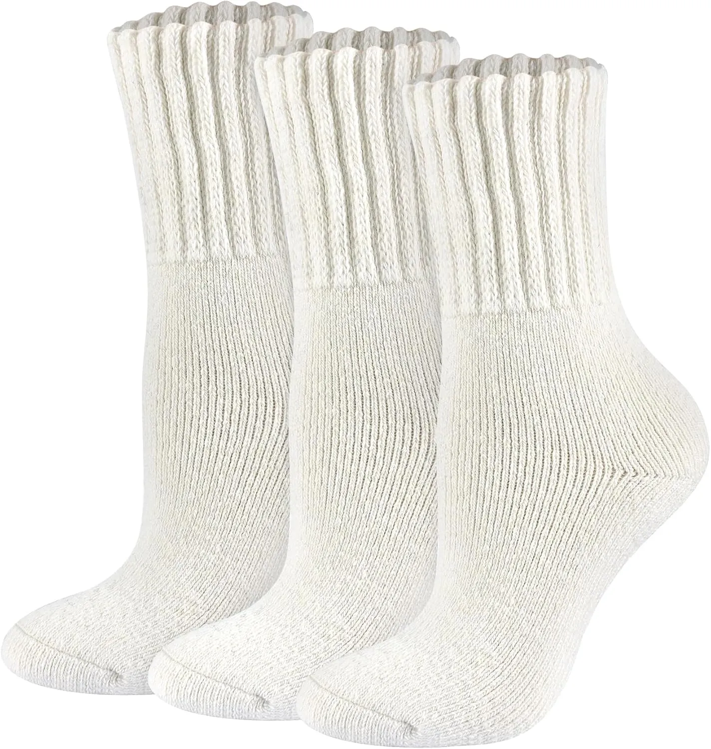 Boot Socks for Women Thermal Warm Socks for Men Winter Thick Hiking Crew Sock Women Youth 3/5 Pairs 5-10