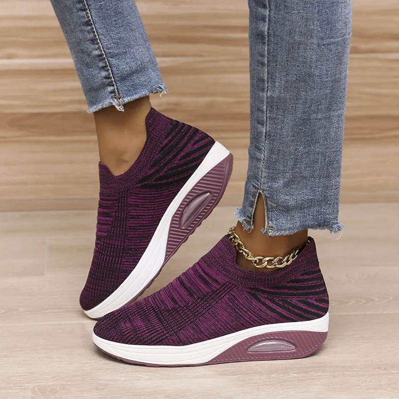 Breathable Mesh Slip-On Air Cushion Shoes