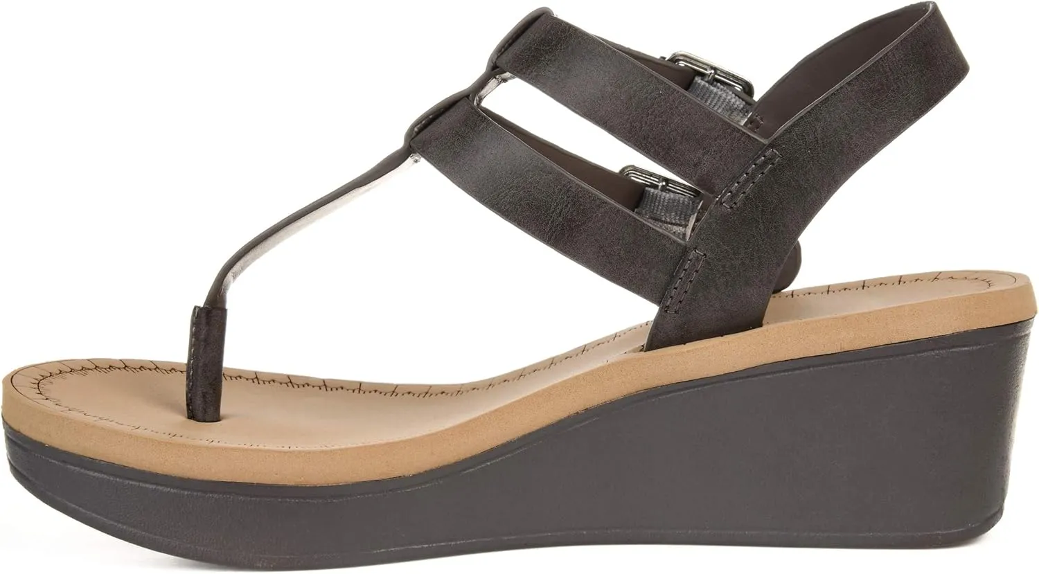 Brinley Co Women's Bianca Wedge Sandal