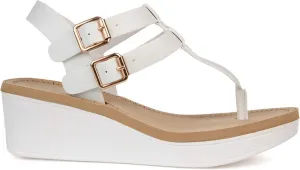 Brinley Co Women's Bianca Wedge Sandal