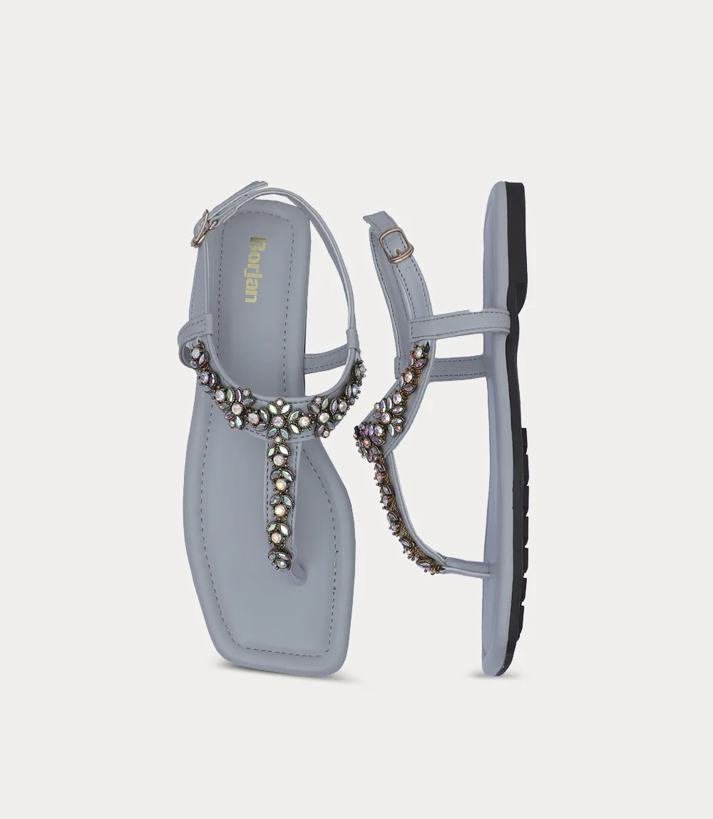 BW10421-GREY-Women Sandal
