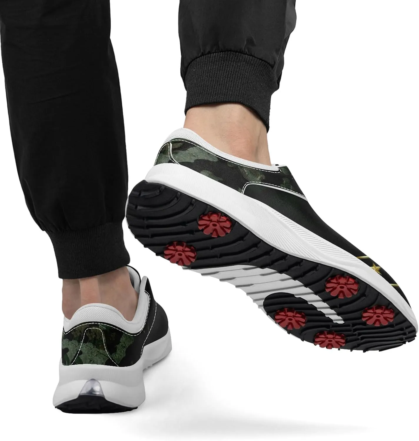 Camouflage Running Shoes Tennis Shoes Slip On Fashion Sneaker Breathable Lightweight Athletic Walking Shoes