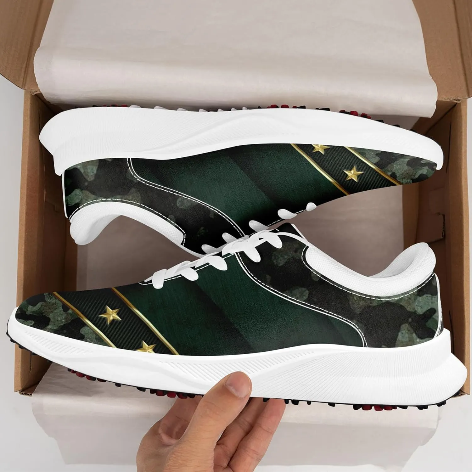 Camouflage Running Shoes Tennis Shoes Slip On Fashion Sneaker Breathable Lightweight Athletic Walking Shoes