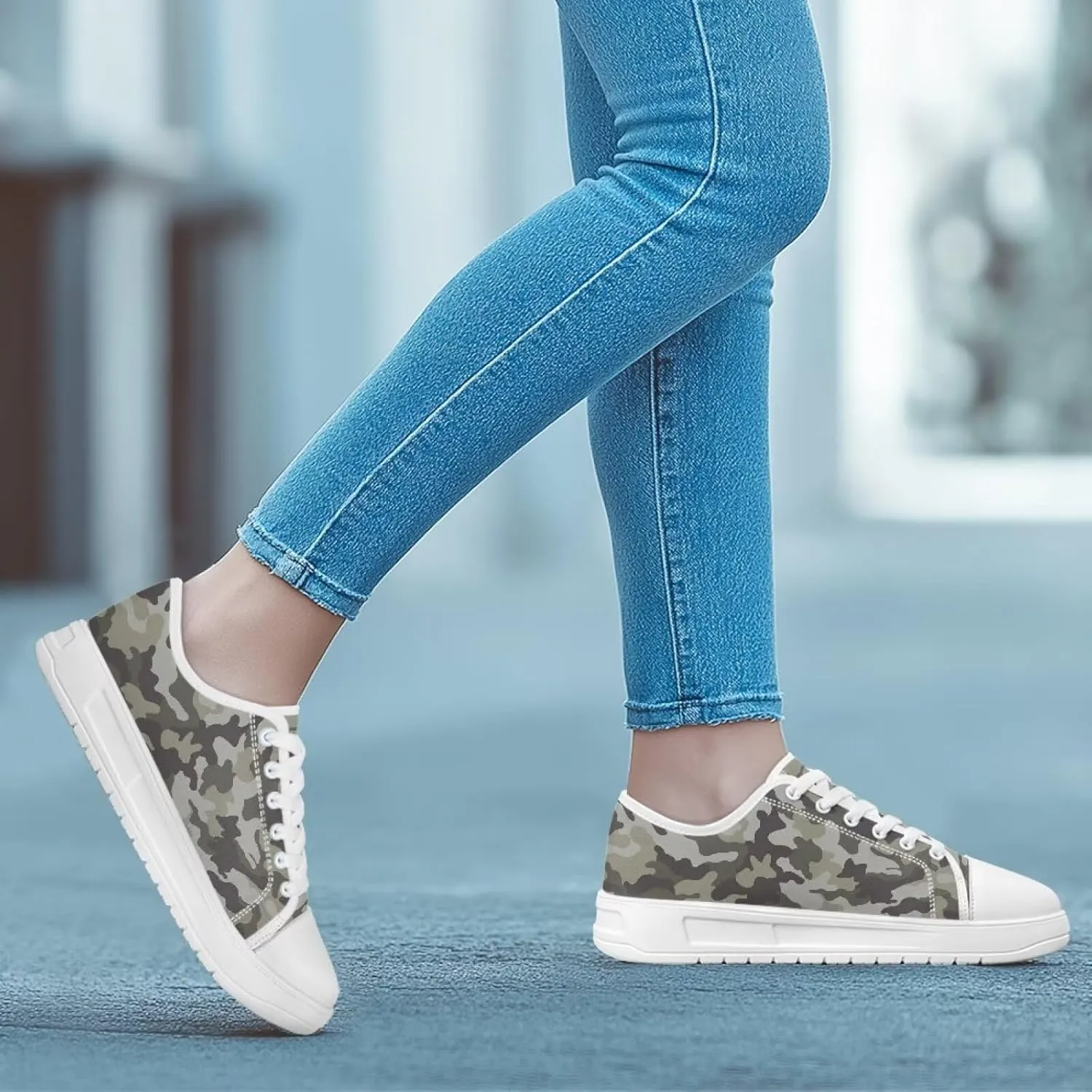 Canvas Shoes for Women Classic Mesh Breathable Lightweight Non-Slip Sneakers Slip On Tennis Walking Shoes US 5.5-13.5