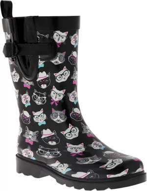 Capelli New York Ladies Mid-Calf Rubber Rain Boots