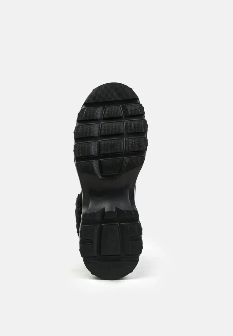 carla cushioned collared lace-up ankle boots