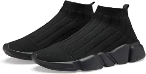 Casbeam Men's Running Knit Comfortable Lightweight Breathable Casual Sports Shoes Fashion Sneakers Slip-On Walking Shoes
