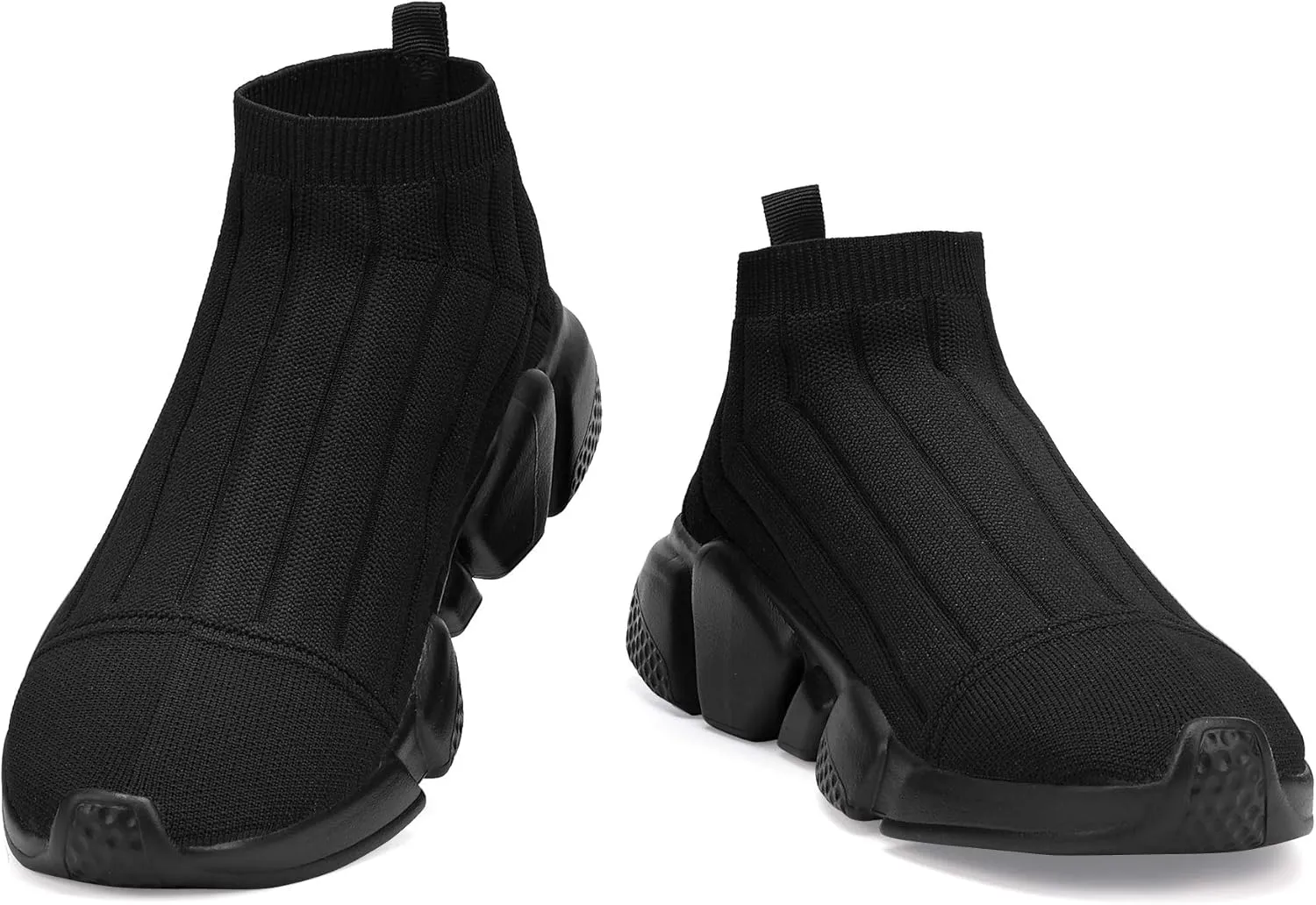 Casbeam Men's Running Knit Comfortable Lightweight Breathable Casual Sports Shoes Fashion Sneakers Slip-On Walking Shoes