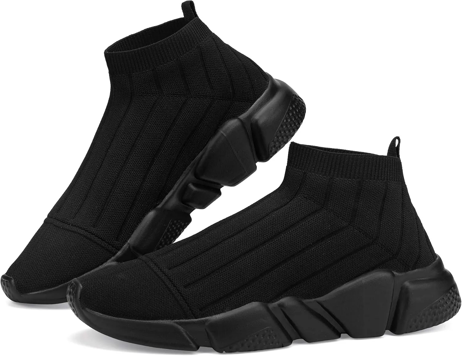 Casbeam Men's Running Knit Comfortable Lightweight Breathable Casual Sports Shoes Fashion Sneakers Slip-On Walking Shoes