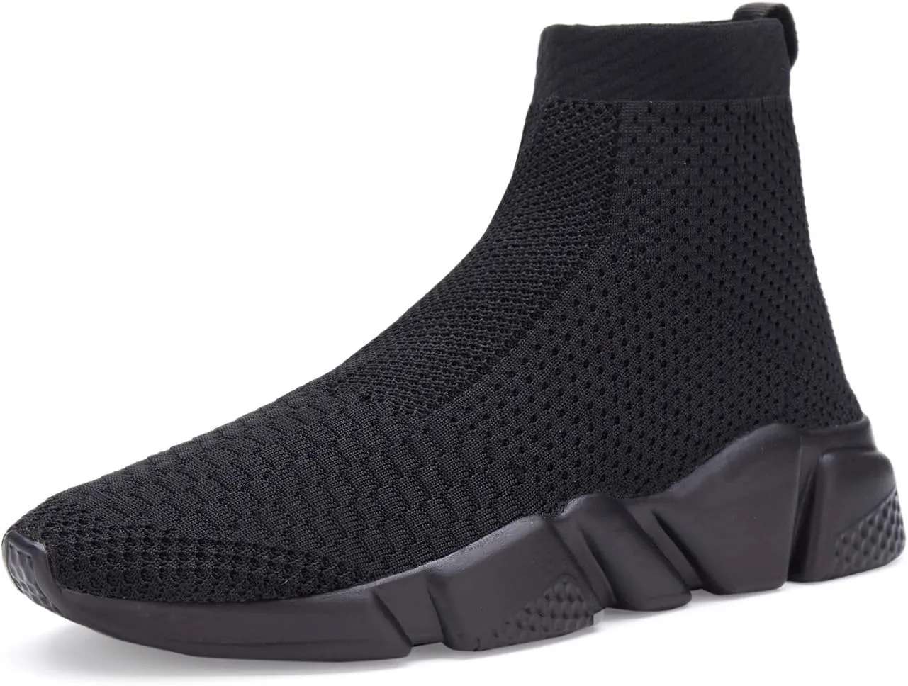 Casbeam Men's Running Knit Comfortable Lightweight Breathable Casual Sports Shoes Fashion Sneakers Slip-On Walking Shoes