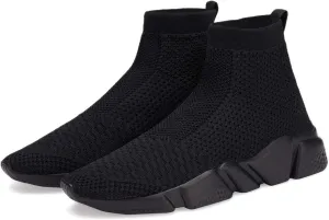 Casbeam Men's Running Knit Comfortable Lightweight Breathable Casual Sports Shoes Fashion Sneakers Slip-On Walking Shoes