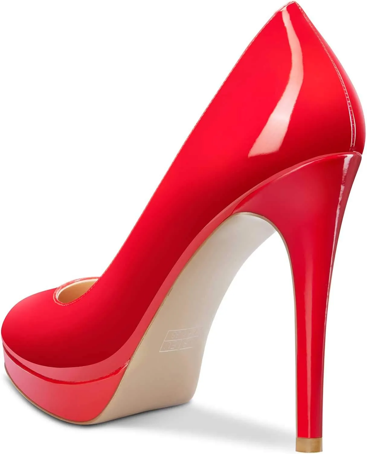 Castamere Womens High Heels Platform Pumps Slip-on Stilettos 12CM Heel Office Dress Shoes
