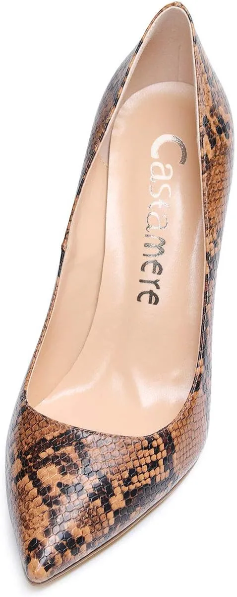 Castamere Womens High Heels Pointed-Toe Slip-on Stilettos Pumps 4Inch Heel Shoes