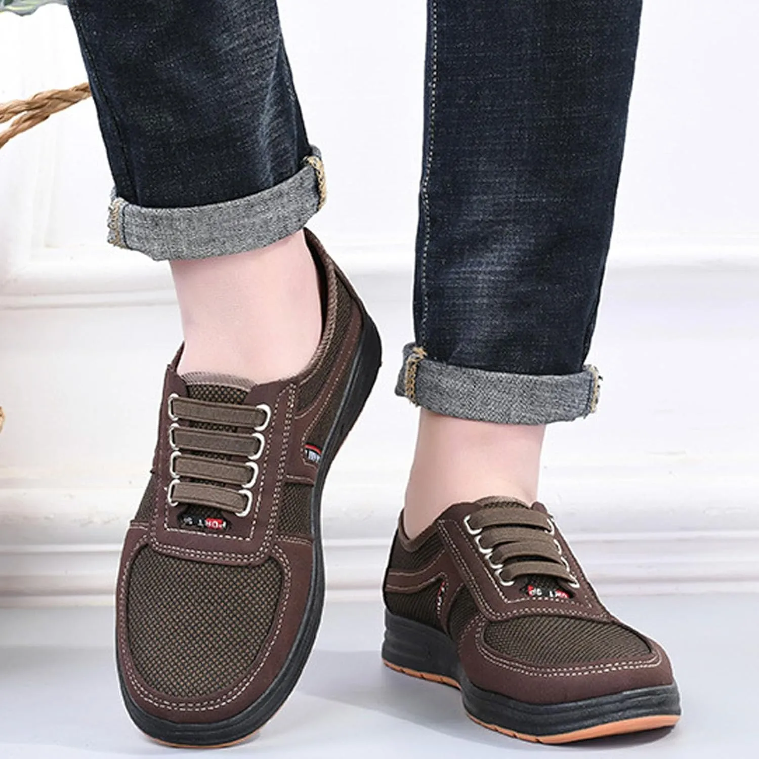 Casual Loafers - Slip-On, Anti-Slip, Retro, Durable, Comfortable for Walking & Outdoor