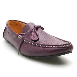 Casualist Lace Leather Loafer Wrinkle Soft Purple Passion