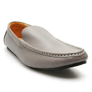 Casualist Leather Loafer Wrinkle Soft Stone Grey