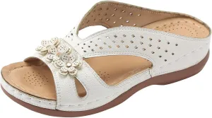 Cathalem Sandals for Women 2024 Comfortable Wedge Shoes Slip On Dressy Summer Slides Sandals Lightweight Memory Foam