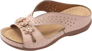 Cathalem Sandals for Women 2024 Comfortable Wedge Shoes Slip On Dressy Summer Slides Sandals Lightweight Memory Foam