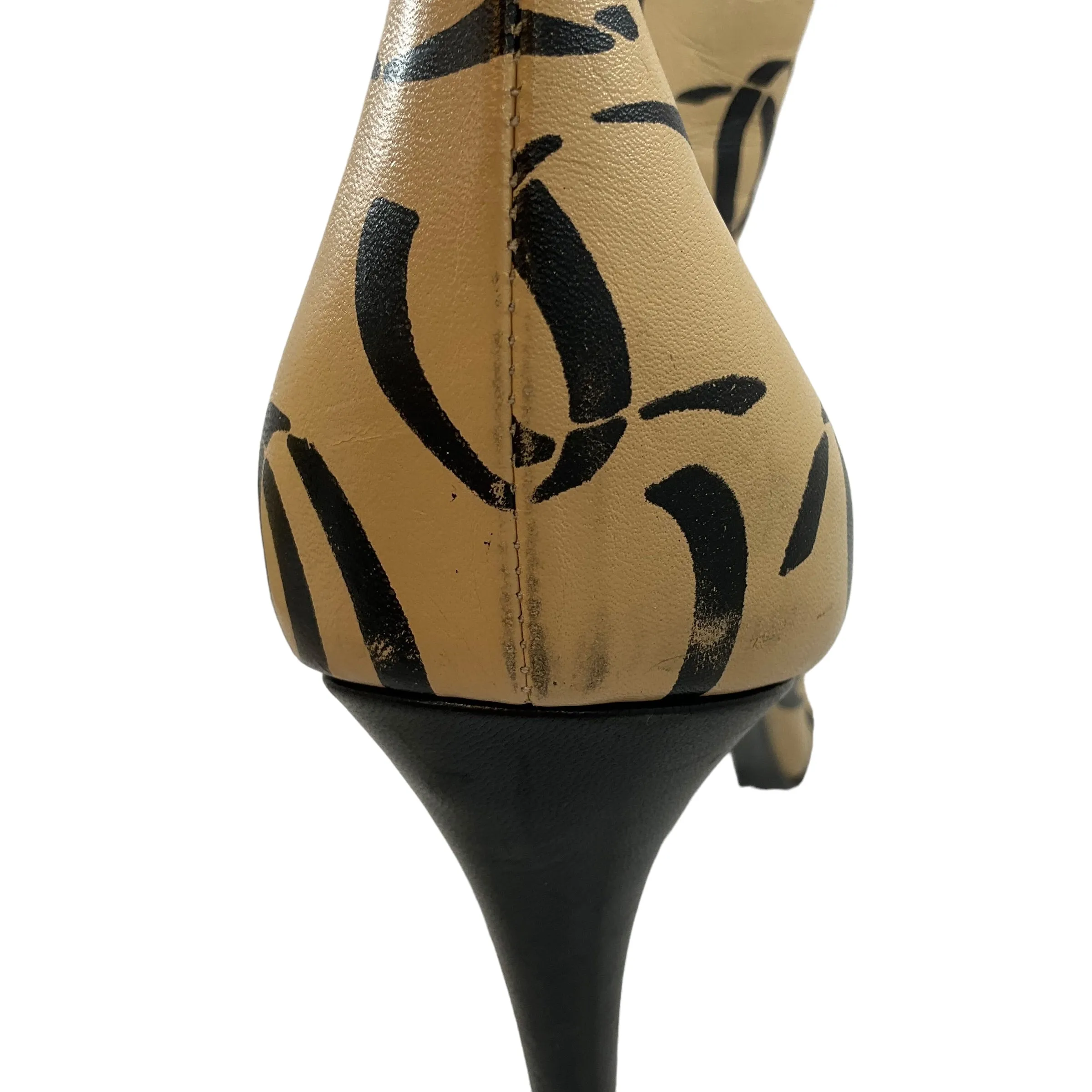 Chanel Logo Heeled Bootie. Size 39.5