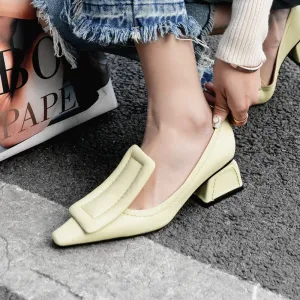 Chic Comfy Slip on Heels