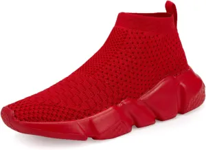 CHUI Boys Girls Breathable Sneakers Mesh Lightweight Easy Walk Casual Slip-On Athletic Running Walking Shoes