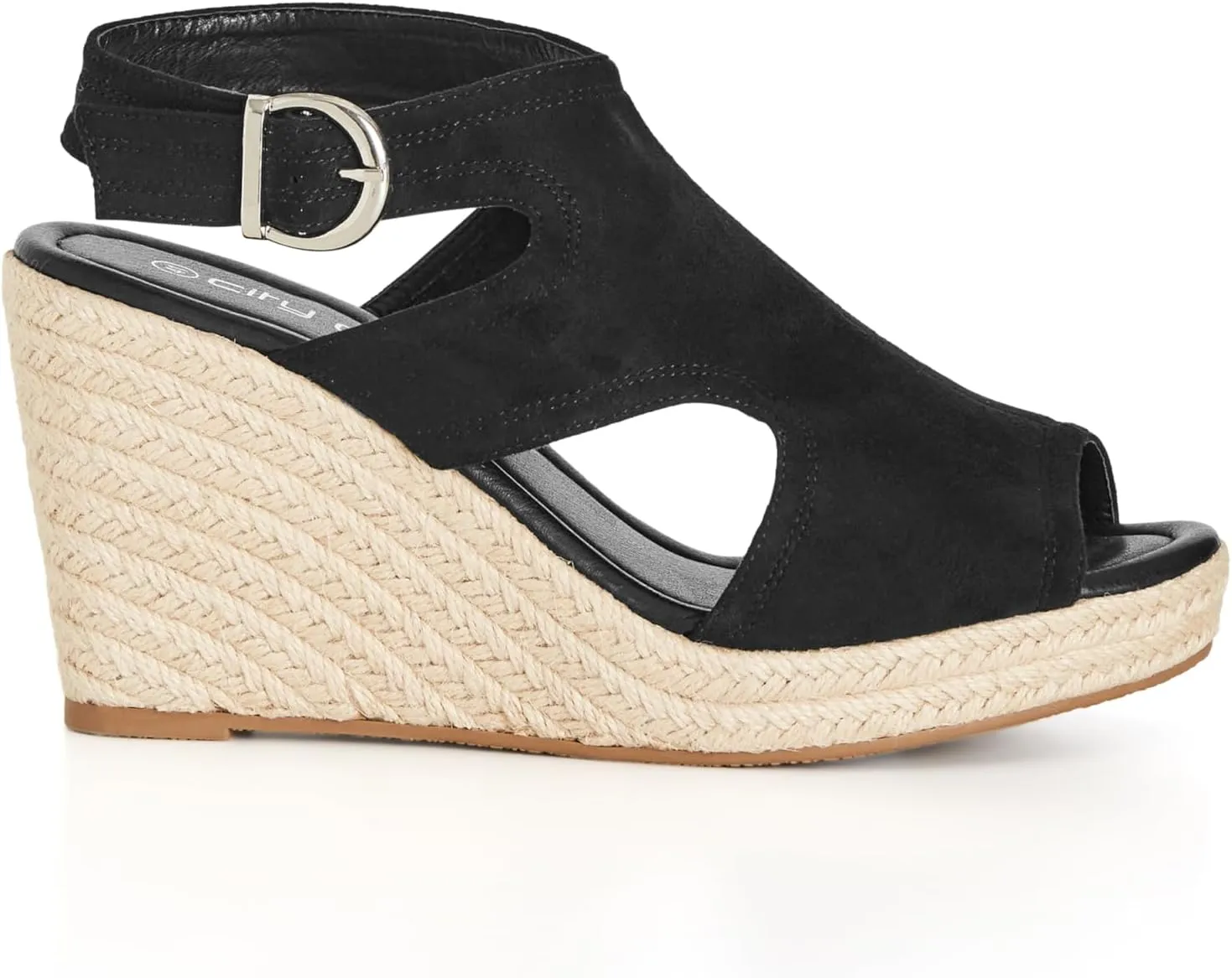 CITY CHIC Women's Wide Fit Mystic Wedge Sandal