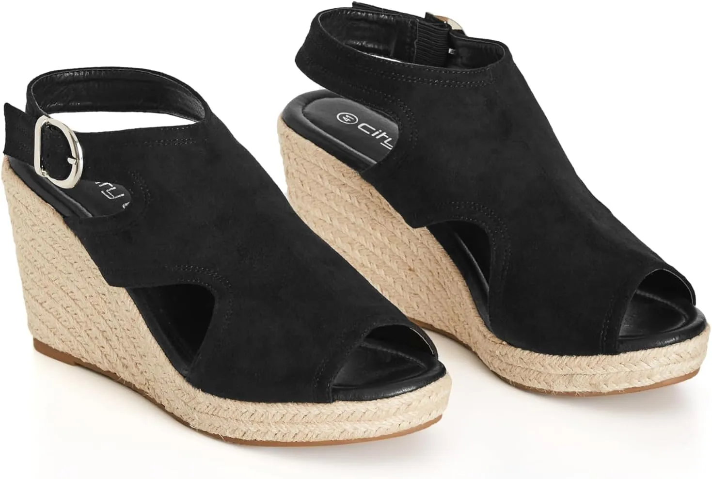 CITY CHIC Women's Wide Fit Mystic Wedge Sandal