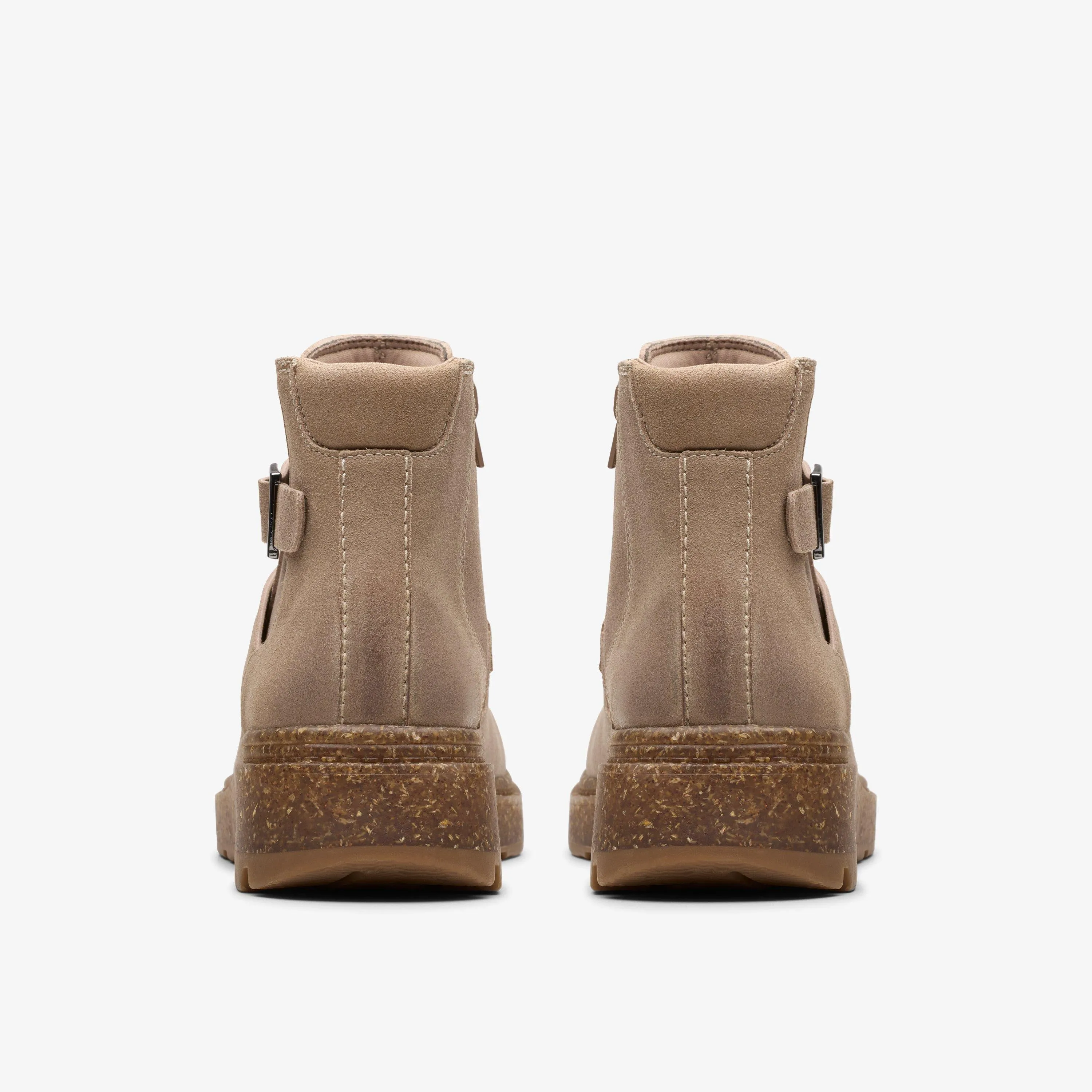 Clarks Women's Noralyn Strap Light Taupe Suede 26180100