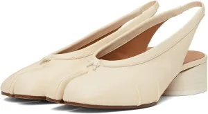 ClassicSter Split Toe Shoes for Women Low Chunky Slingback Heels Japanese Tabi Shoes Comfortable Dress Pumps