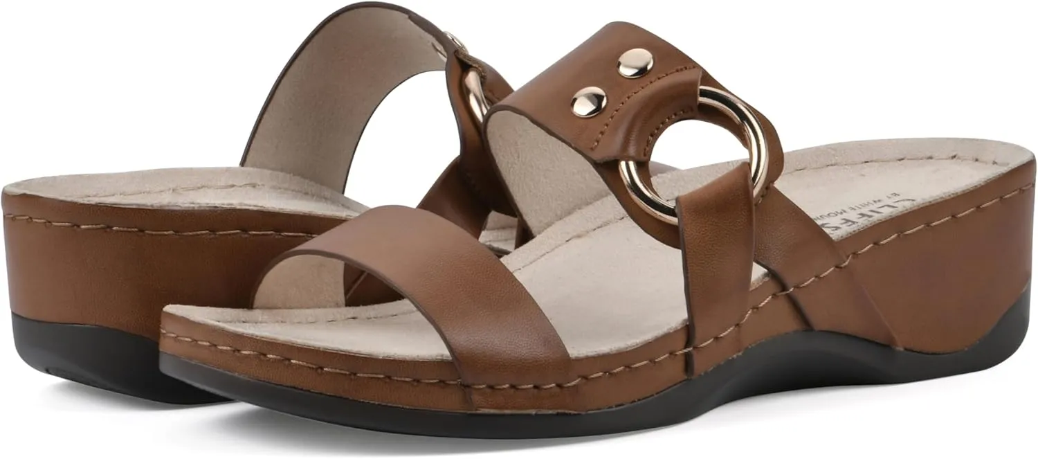 CLIFFS BY WHITE MOUNTAIN Women's Colletta Wedge Sandal