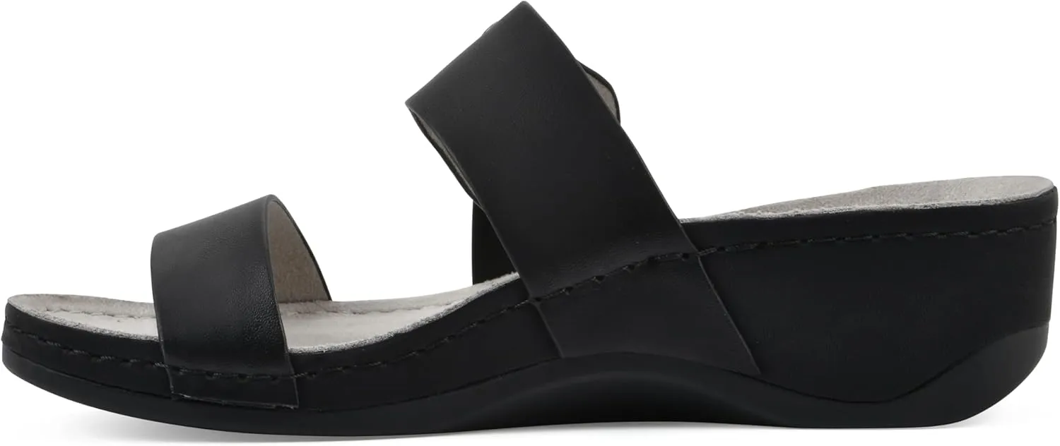 CLIFFS BY WHITE MOUNTAIN Women's Colletta Wedge Sandal