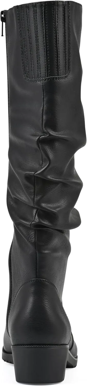 CLIFFS BY WHITE MOUNTAIN Women's Duration Cushioned Block Heeled Tall Boot