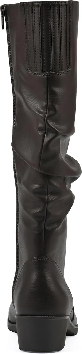 CLIFFS BY WHITE MOUNTAIN Women's Duration Cushioned Block Heeled Tall Boot