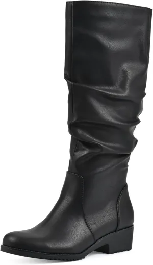 CLIFFS BY WHITE MOUNTAIN Women's Duration Cushioned Block Heeled Tall Boot