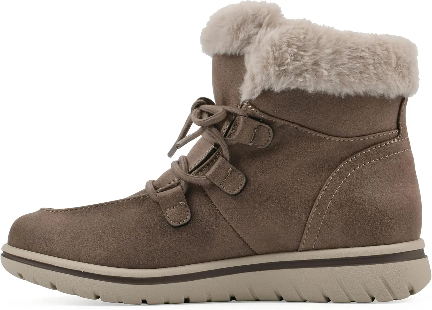 CLIFFS BY WHITE MOUNTAIN Women's Harrison Cushioned Lace-Up Ankle Bootie