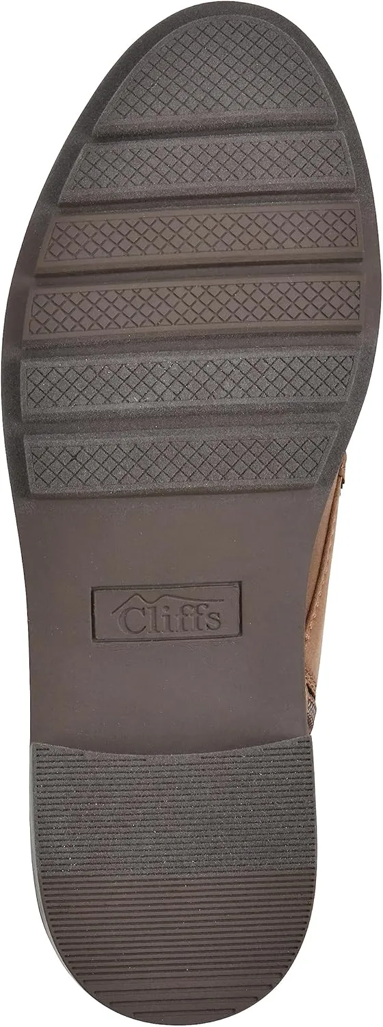 CLIFFS BY WHITE MOUNTAIN Women's Shoes Elibeth Stacked Heel Lace-Up Ankle Bootie