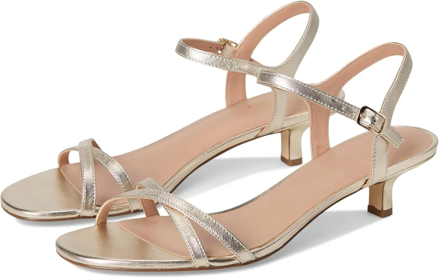 Cole Haan Women's Leni Kitten Heel Strappy Sandals 40mm Heeled