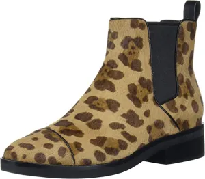Cole Haan Women's Mara Grand Chls Boot Ankle, Ocelot Black Lthr, 6