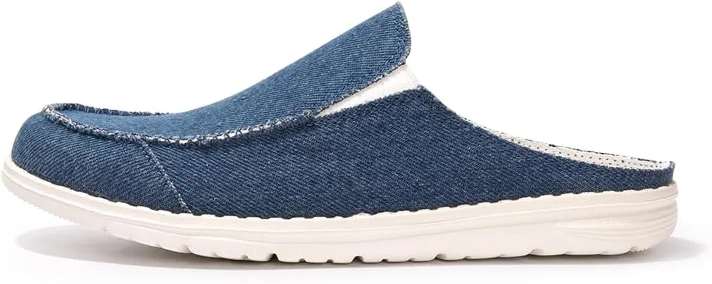 Colgo Womens Mules Shoes, Comfortable Slip on Canvas Shoes for Women