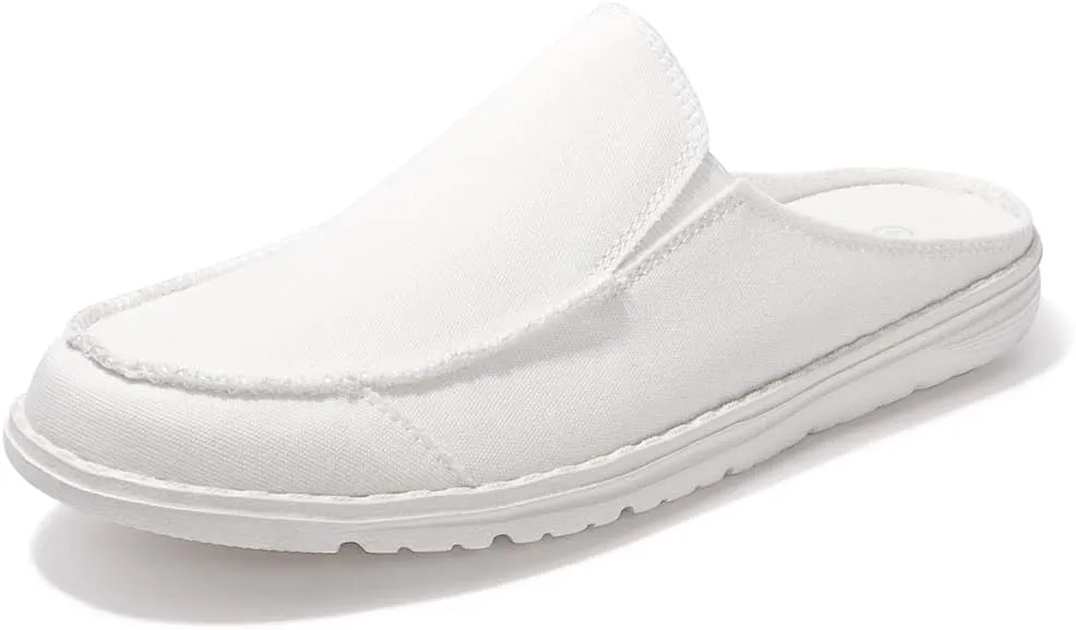 Colgo Womens Mules Shoes, Comfortable Slip on Canvas Shoes for Women