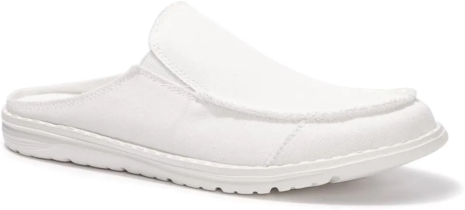 Colgo Womens Mules Shoes, Comfortable Slip on Canvas Shoes for Women