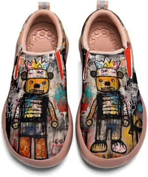 Comfortable Travel Shoes for Mens Loafers Slip-on Shoes Graffiti Art Painted Casual Walking Lightweight Sneakers