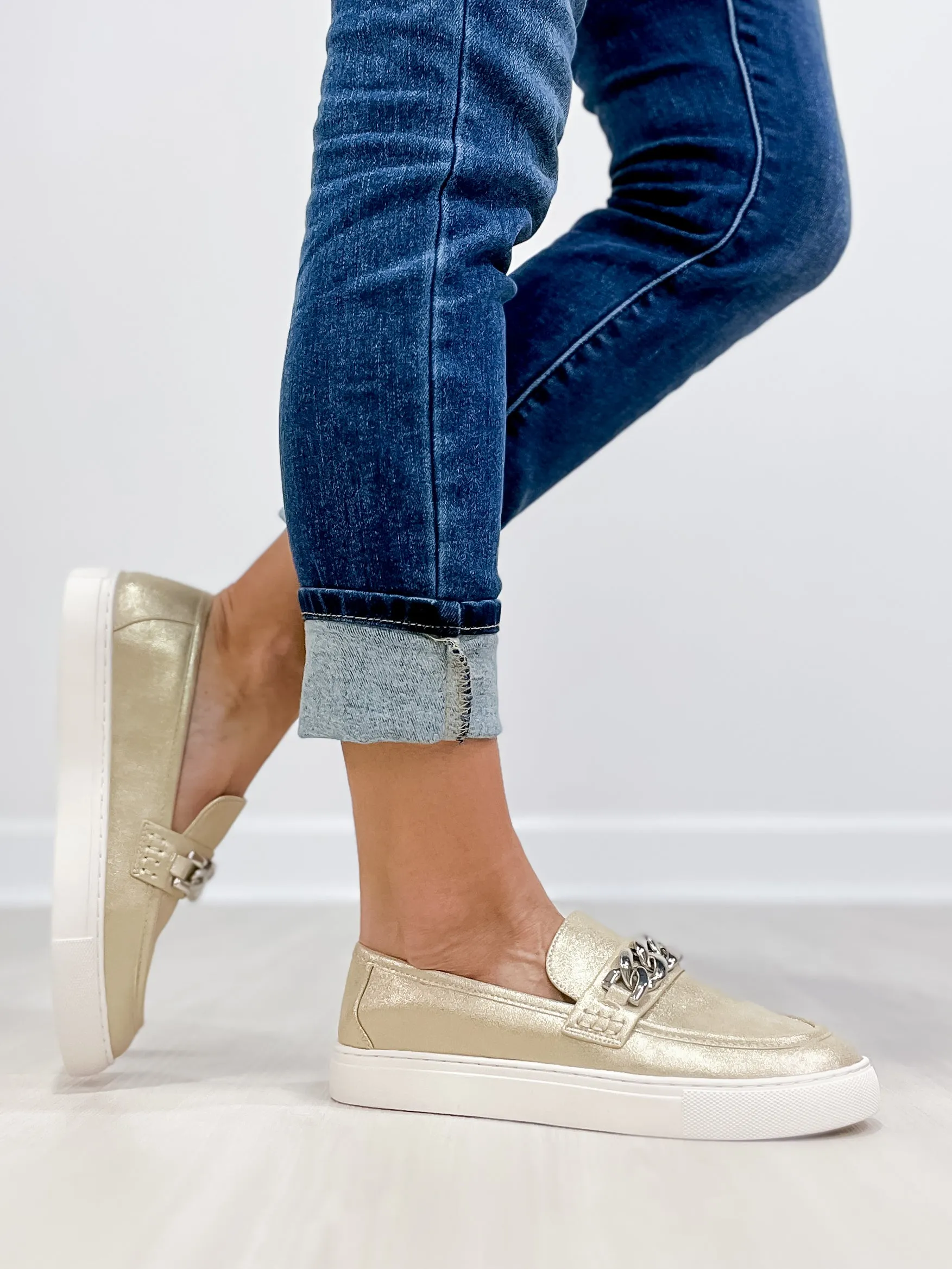 Corkys Chain Reaction Loafers in GOLD