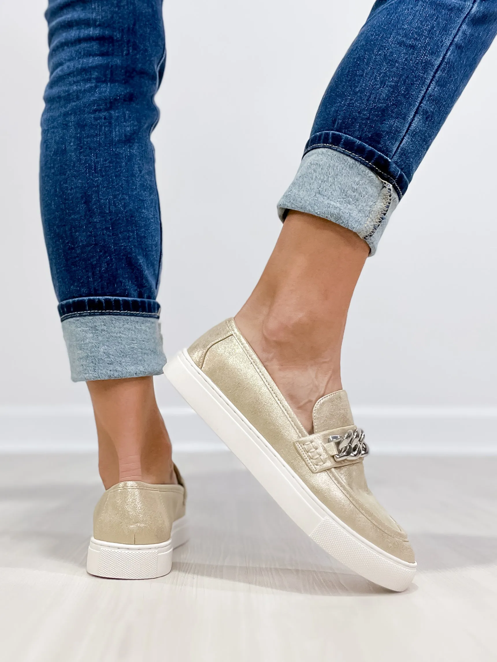 Corkys Chain Reaction Loafers in GOLD